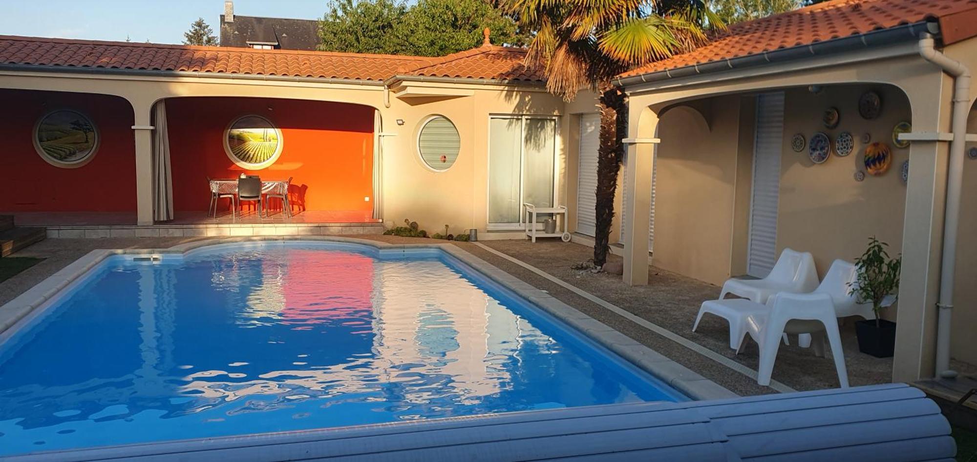 A La Topaze #Gite Calme #3 Pers #Piscine Privee #Cholet #Wifi Haut Debit #Preau #Cholet #Parc Japonais #Puy Du F Ou Le May-sur-Evre Ngoại thất bức ảnh